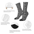 thumbnail image 3 of Vsdgher simple white Snowflake Crew Socks for Men & Women, Breathable Casual Athletic Ankle Socks, 3 of 6