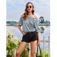 thumbnail image 5 of Ekouaer Oversized Sleep Shirts for Women Plus Size V Neck Nightgown Short Nightgowns for Women, 5 of 6