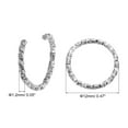 thumbnail image 2 of Uxcell Open Jump Rings 100Pack 12mm O-ring Connectors for Jewelry Making, White Gold, 2 of 5
