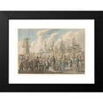 thumbnail image 2 of Jan Anthonie Langendijk Dzn 24x18 Black Modern Framed Museum Art Print Titled - The Vismarkt in Rotterdam (1816), 2 of 5