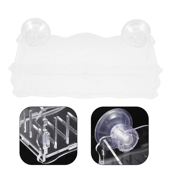 LOLIPPYY Window Suction Cup Shelf Acrylic Transparent 1Pack