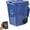 Blue, variant on Ceramic Trash Can Coffee Mug with Lid, Funny Garbage Bin Novelty Mug, Waste Classification Desk Cup for Home, Office and Gifts