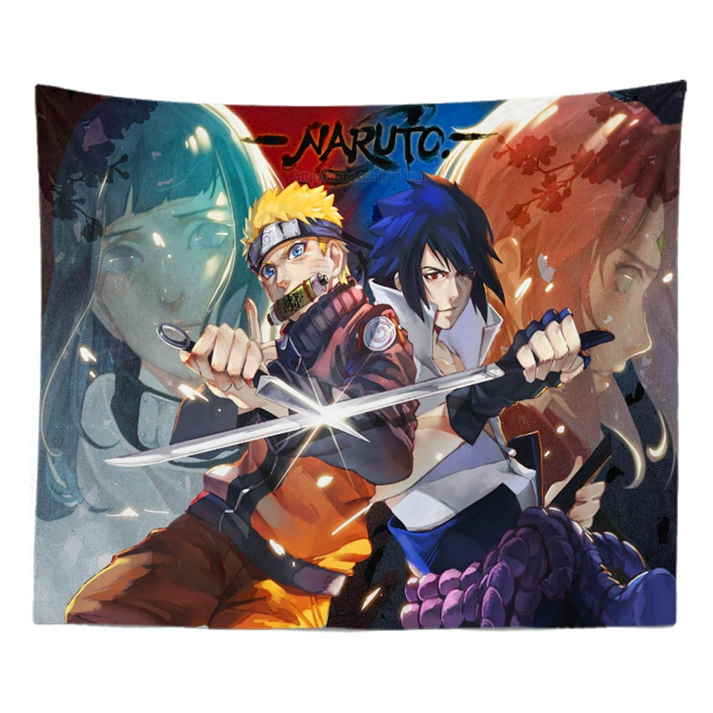 LEUCHTEN Salemor Anime Naruto Tapestry Art Wall Hanging Bed Sofa Table