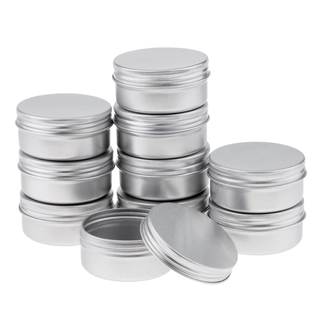 10 Piezas Tarros Vací Lata de é para Almacenaje - 10x50ml Sunnimix Vacío de aluminio