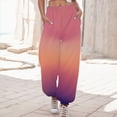 thumbnail image 2 of Sngxgn Womens Yoga Sweatpants Wide Leg Lounge Pants Drawstring Workout Comfy Joggers Pants with Pockets(Pink,XXXXXL), 2 of 5