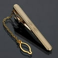 thumbnail image 6 of RSAMD Men Metal Simple Necktie Buckle Gold Color Tie Bar Clasp Clip Clamp Ties Pjo-A16, 6 of 9