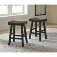 thumbnail image 2 of Signature Design by Ashley Glosco Farmhouse Counter Height Barstool, Set of 2, Black, 2 of 4