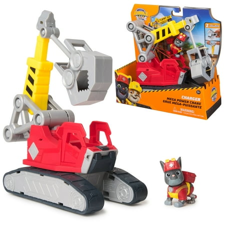Rubble & Crew, Charger's Mega Power Crane Truck with Charger & Detachable Tools, for Kids 3+
