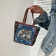thumbnail image 5 of Bolso de Mano de Estilo Vintage Sunnimix Bolsos de hombro Elefante Azul, 5 of 8