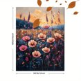 thumbnail image 3 of Qisvanset Framed Canvas Wall Art 12x16 Inch Wildflower Meadow Pastel Farmhouse Nature Wall Decor, 3 of 5