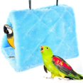 thumbnail image 1 of Jaula colgante tipo hamaca para loros, nido de pájaro, cabaña de felpa, tienda de campaña, nido cálido de invierno para pájaros, casa o jaula de juguete para guacamayos, periquitos,, 1 of 8