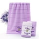 thumbnail image 4 of Juego de toallas de mano Pidada Lavender Floral 100% algodón, paquete de 4, 4 of 7