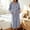 Gray, variant on Women's Hooded Plush Bath Robe, Long Length Wrap Silhouette, Tie Front Closure, Functional Side Pockets, Soft Thick Fabric For Indoor Bath Time Dark Blue Free Size