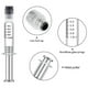thumbnail image 3 of Jeringa de vidrio reutilizable de 1 ml con émbolo metálico Luer Lock y agujas de punta roma de calibre 14 y 1/2 pulgada, jeringa metálica para líquidos, paquete de 5, 3 of 5
