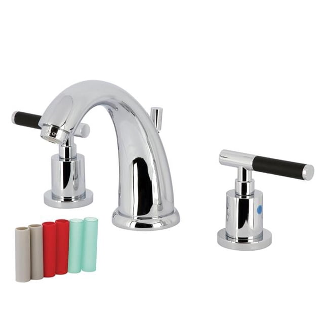 Kingston Brass KB8981CKL Kaiser Robinets de Salle de Bain à Large Diffusion avec Drain Pop-Up, Chrome Poli