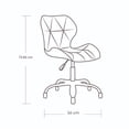 thumbnail image 5 of Silla de oficina con respaldo geométrica ergonómica ilios innova Azul, 5 of 5