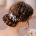 thumbnail image 2 of 2Pcs Bridal Hair Clip Wedding Hairpin Bride Pearl Hair Clips Barrette Elegant Bridal Hairpins Hair Accessories for Women Girls, 2 of 9