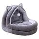 thumbnail image 4 of Cama cálida para gatos para el invierno, nido de cueva cálido, semicerrado, otoño/invierno, cómodo, acogedor, cama para dormir para mascotas, casa par, 4 of 8