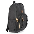 thumbnail image 3 of Wrangler Unisex 17" Washed Canvas Backpack, Black, 3 of 5