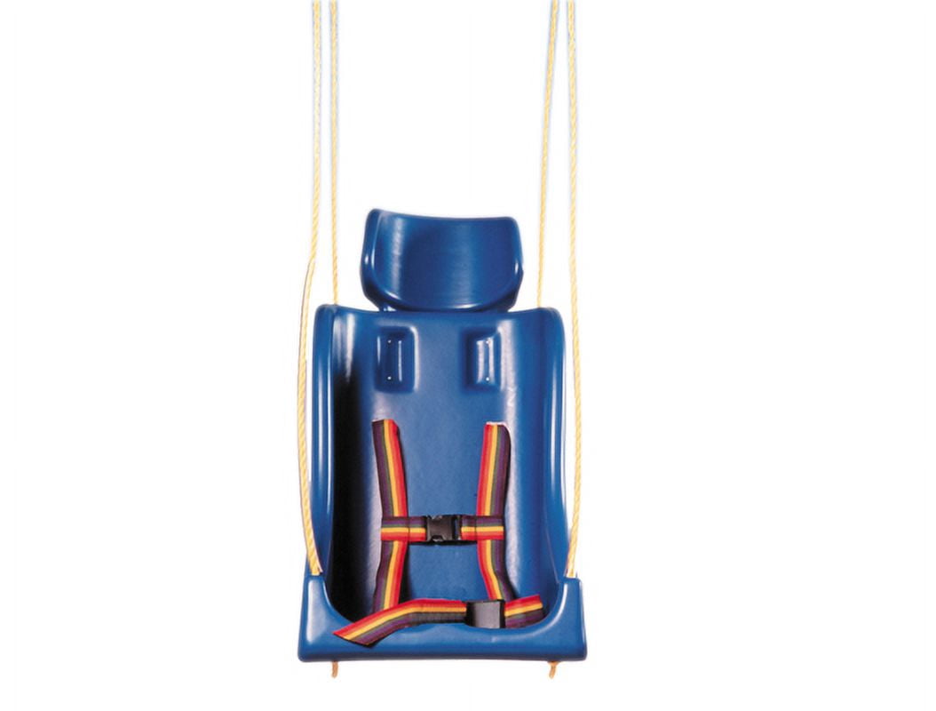 Skillbuilders Full Support Swing Seat With Pommel, Large (Adult), With Chain