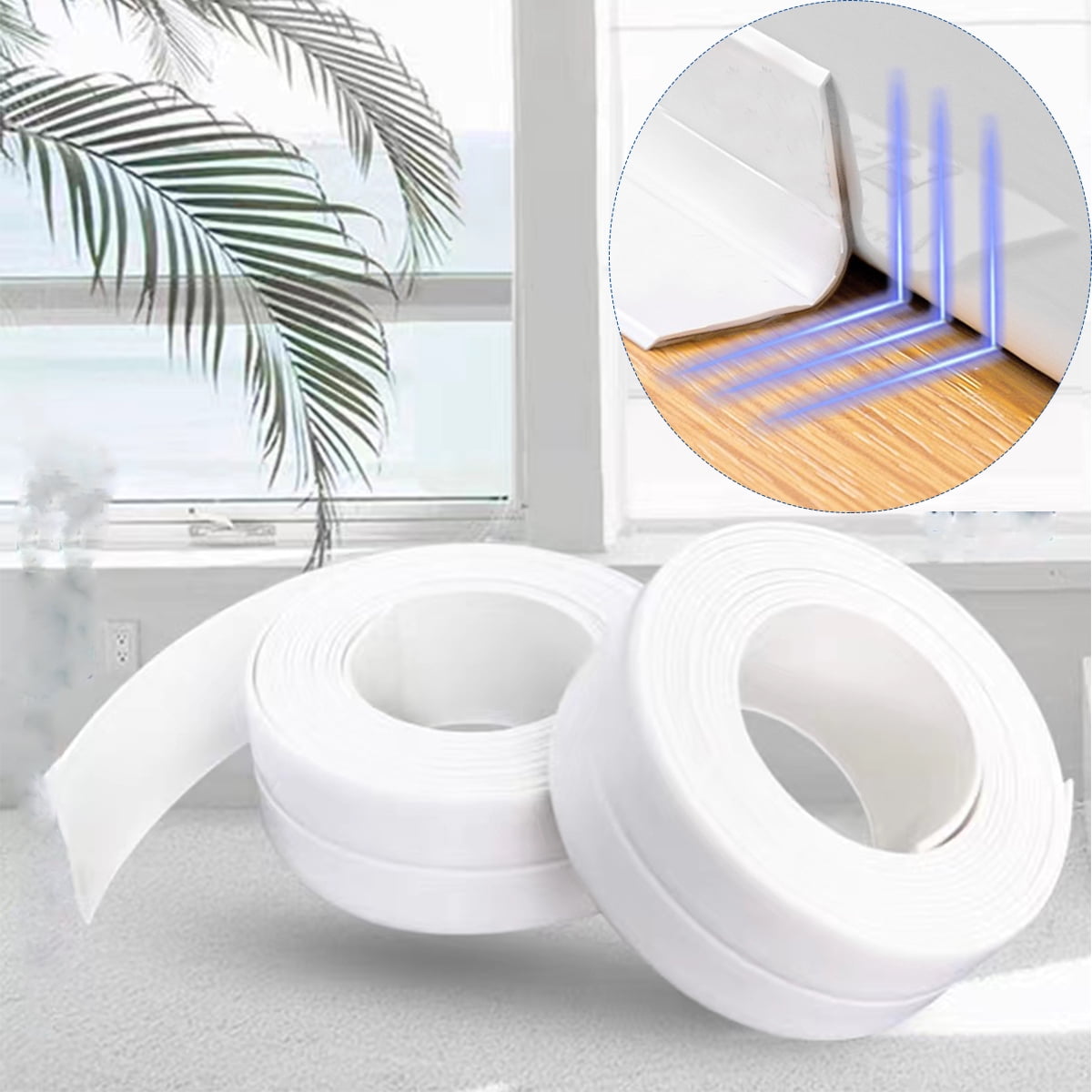 Caulk Tape Strip,PVC Caulking Tape Self Adhesive Decorative Sealing