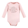 thumbnail image 5 of Hudson Baby Infant Girls Cotton Long-Sleeve Bodysuits, Girl Pumpkin Pie, 3-6 Months, 5 of 7