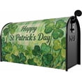 thumbnail image 2 of St. Patricks Day Plaid Large Mailbox Covers Magnetic Oversized Saint Patricks Holiday Theme Shamrock Clover Spring Outdoor Decorative Letter Box Cases for Home Garden Outside Decor, 25.5x21 Inch, 2 of 7