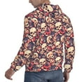 thumbnail image 6 of Daiia Skull rock record artist for Men's Fashion Hoodies & Sweatshirts with Kangaroo Pocket Hooded Sweatshirt Breathable & Moisture Wicking-Small, 6 of 7