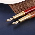 thumbnail image 4 of Vintage Wooden Fountain Pen Stainless Nib Piston-Filled Gift Calligraphy Ink Pen for Business Women Men Teachers Artists, 4 of 4