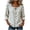 01 Blue, variant on Fewfanhot Womens Tops 3/4 Length Sleeve with Button Casual V Neck Summer Outfits Fall Fashion Spring Clothes