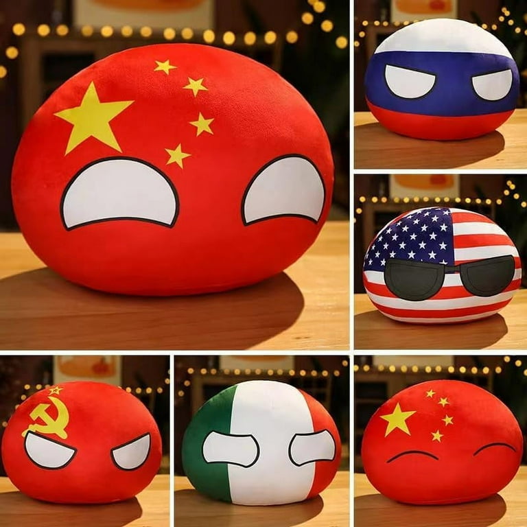 11.8 in Country Balls Plushies Poland Ball Doll for Children and