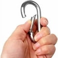 thumbnail image 2 of 2 Stainless Steel Carabiners for Heavy Duty, Locking Carabiner, Shaped, 2 of 5