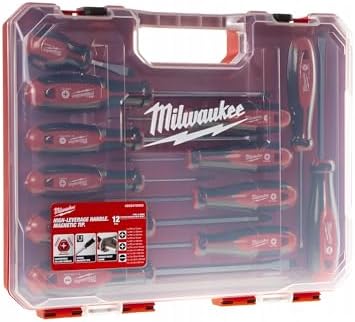 Milwaukee Set of 12 Tri-Lobe Screwdrivers 4932472003,Red : Tools & Home Improvement