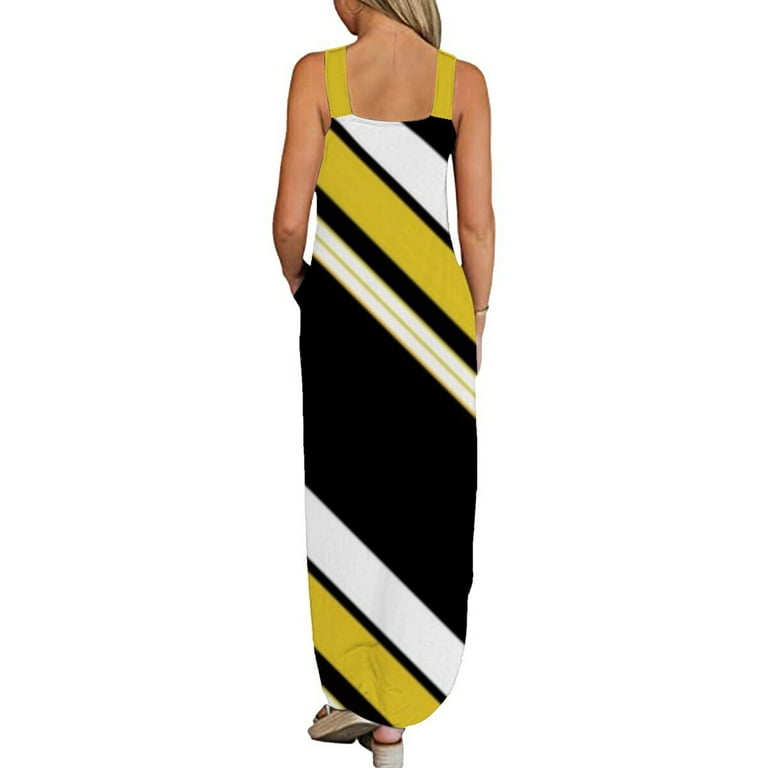 Maxi Dress for Women, Women's Casual Loose Sleeveless Beach Dress Vacation  Dresses Slit Side Summer Maxi Sun Dresses Todays Daily Deals Of The Day  Prime Today Only 