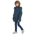 thumbnail image 4 of WenVen Boy's Winter Coat Warm Puffer Jacket Waterproof Fleece Lined Jacket Gray 10/12, 4 of 11