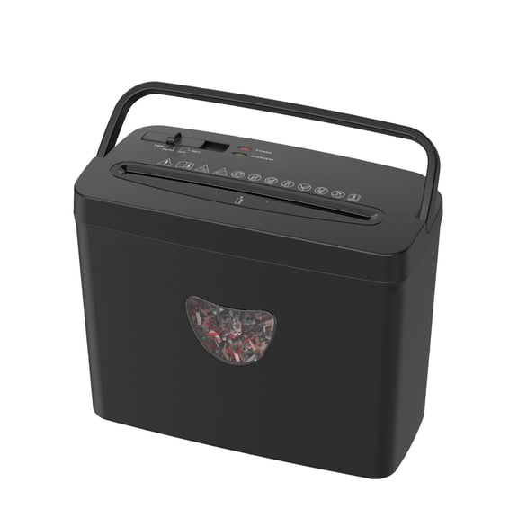 Paper Shredder, 5-Sheet Crosscut Shredder - P-4 Security for Home Office