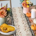 thumbnail image 4 of Fall Orange Foxtail Table Runner, Autumn Thanksgiving Kitchen Dining Table Decoration for Home Party Decor 13x48 Inches, 4 of 9