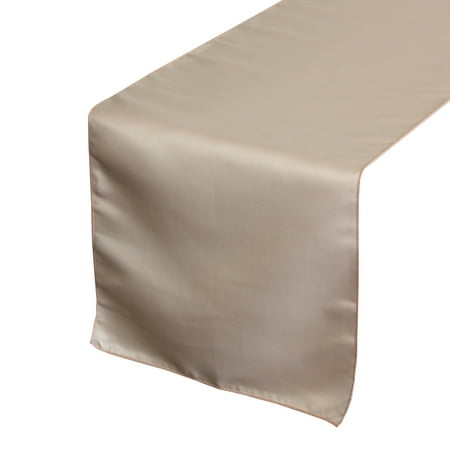 Your Chair Covers - 14 x 108 inch L'amour Satin Table Runner Blush for Wedding, Party, Birthday, Patio, etc.