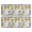 Sunflower and Daisy Blue Pattern, variant on Sunflower and Daisy Blue Pattern Anti Fatigue Kitchen Rugs Set Of 2, Non Slip Washable Decorative Floor Mats for Sink Laundry and Home Use, 17"x47"