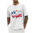 thumbnail image 3 of Vetsdori 4th of July Tshirts for men Independence Day Short Sleeve Pullover Red White and Blue Outdoor Summer,Graphic Patriotic Mens Tops Crew Neck, 3 of 6