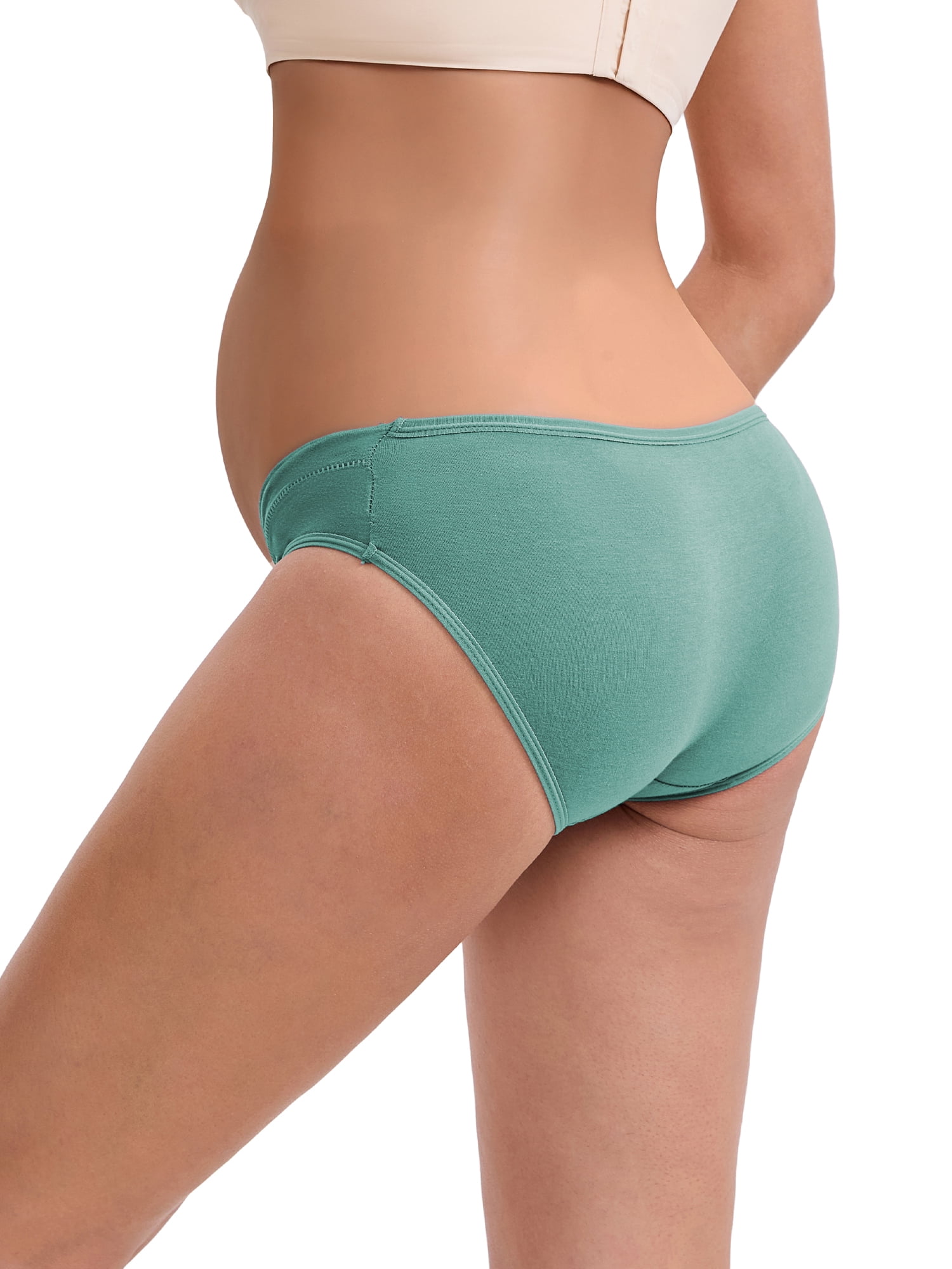 DARING DIVA Maternity Low Waist Briefs 4 Pack XL 1 Dark Pink 1 Gray 1 Green 1 Red