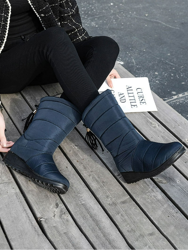 Harsuny Womens Snow Boots, Ladies Waterproof Winter Boots, Slip - Main Image