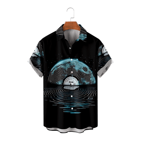 Men s Beach shirts Short Sleeves Oversized Short Sleeves Hip Hop Shirts For Teenager