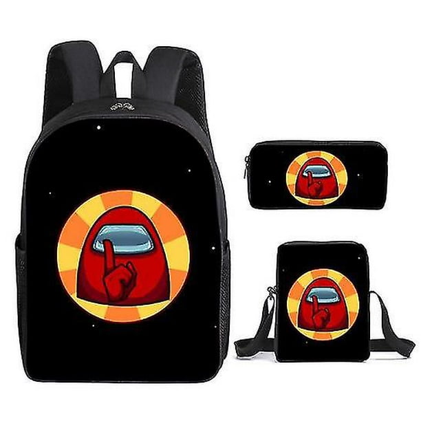 Among Us Visor Backpack Kids Rucksack Crewmate Back To School Bag A
