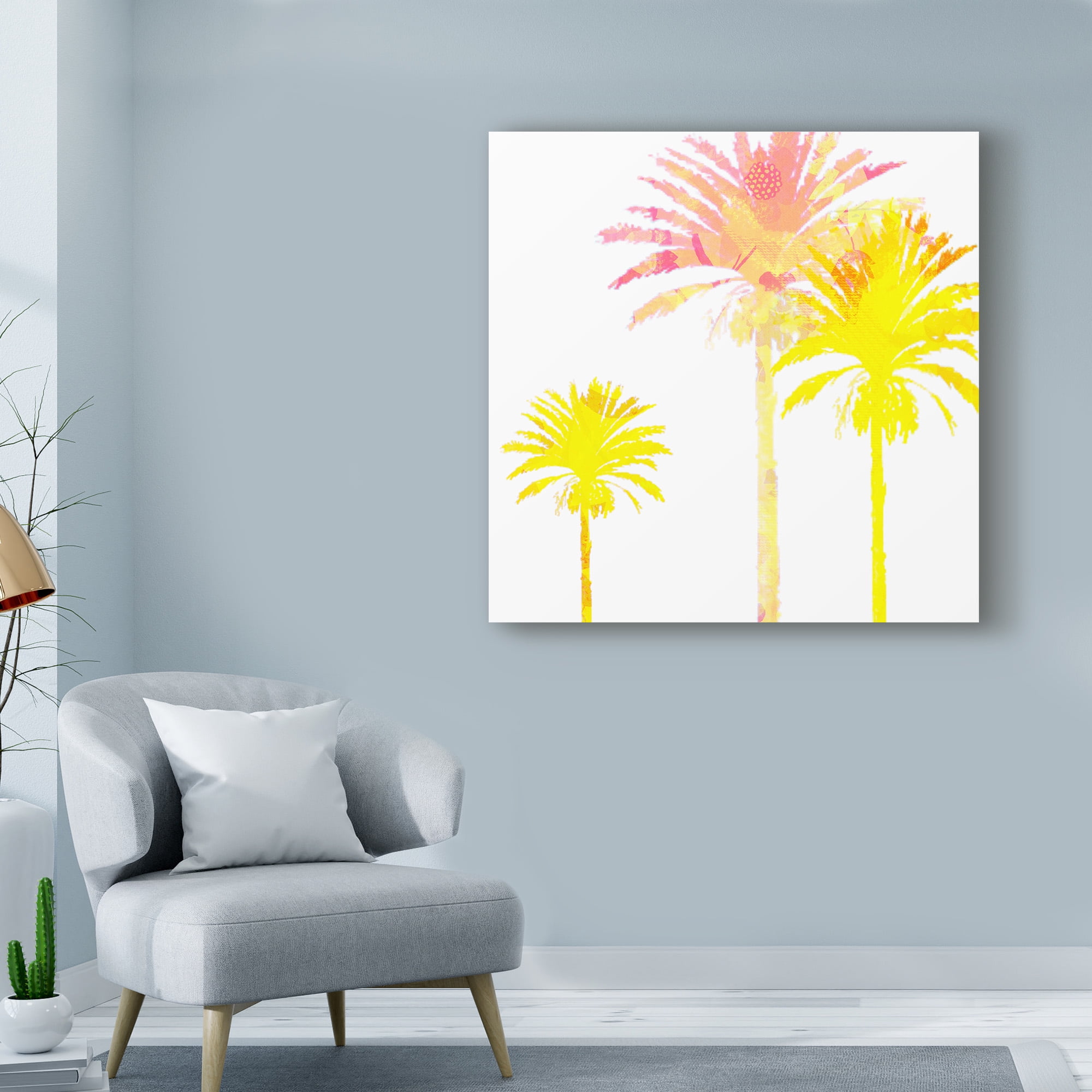 Trademark Fine Art 'Sunny Palm I' Canvas Art by Ricki Mountain