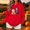 New1-Red, variant on PNTUTB Halloween Women's Sweatshirt Long Sleeve Hoodie Drawstring Pullover Cute Print Fall Winter Casual Comfort Trendy Versatile Top with Pocket