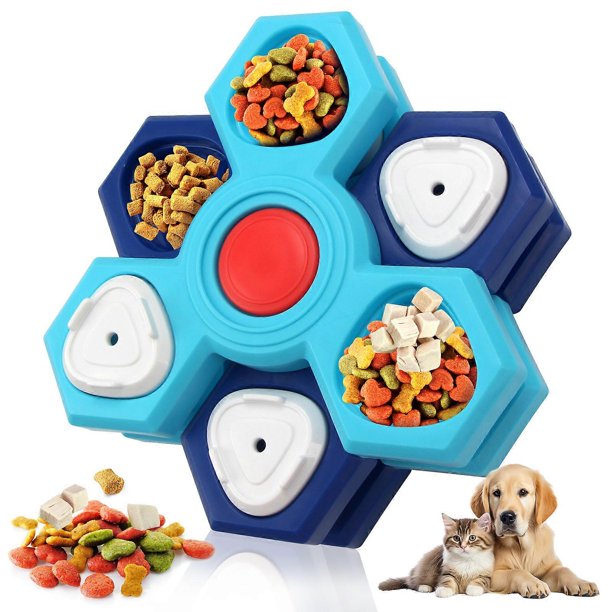 Comedero giratorio multicapa WangMiao para perros, comedero interactivo con forma de rompecabezas, material PP antiasfixia, opciones de 2, 3 y 4 capas