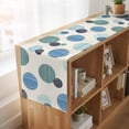 thumbnail image 6 of Table Runners 72 Inches Long Dress Scarves, Abstract Geometric Farmhouse Kitchen/Dining Table Runner, Coffee Tablerunners, Farmhouse Vintage Polka Dot Teal Blue 18x72 Inch, 6 of 9
