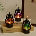 thumbnail image 1 of AMERTEER LED Lamp High Durability Creative Pattern Shatterproof Non-glaring Wide Application Enhance Atmosphere PET Halloween Themed Print Lamp Lantern Pendant Halloween Supplies Purple O, 1 of 13