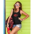 thumbnail image 2 of Old Glory Juniors Halloween Kiss of Death Sleeveless Graphic Tank Top, 2 of 6